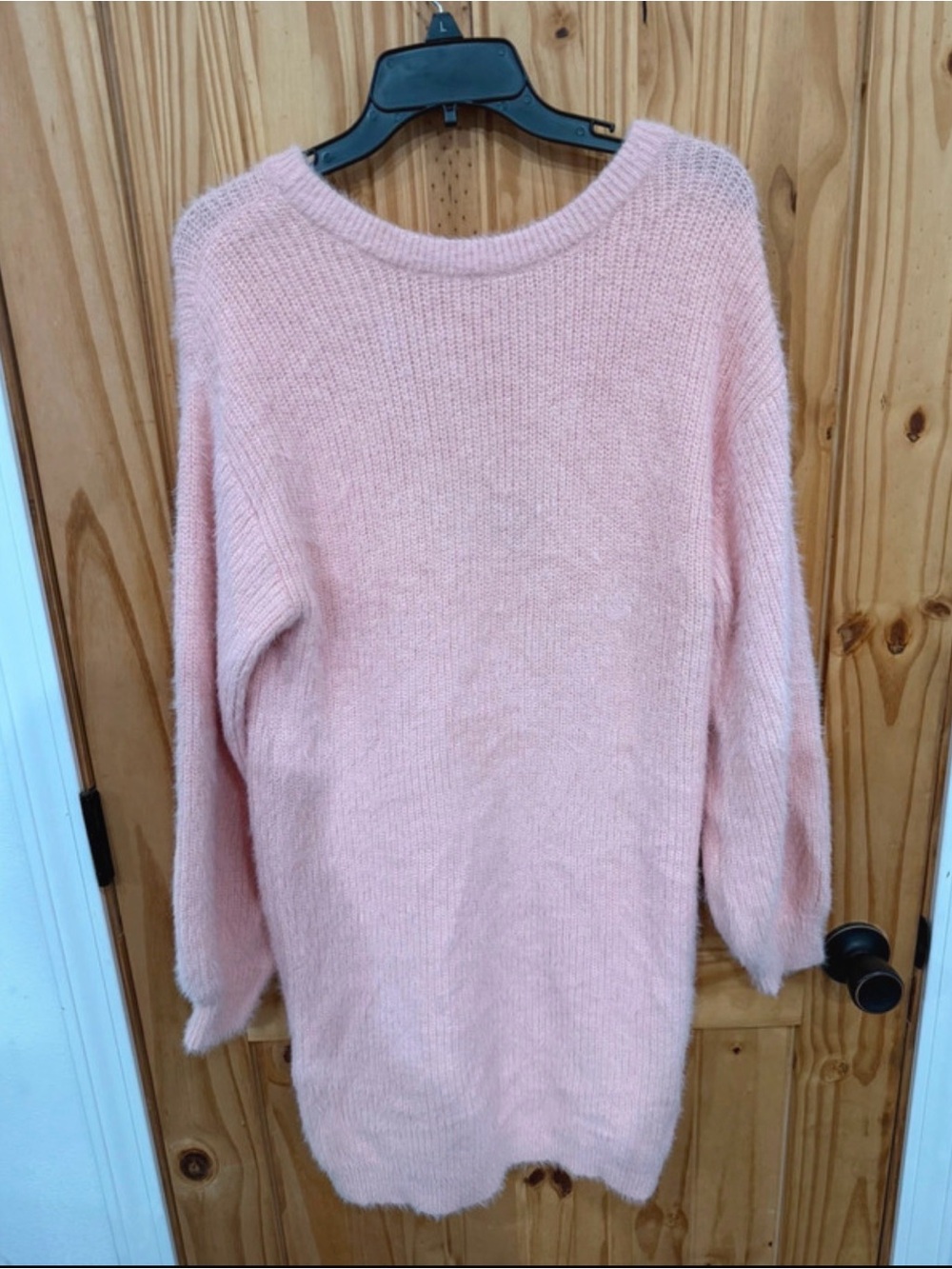 Vici Soft Pink Crewneck Sweater Dress